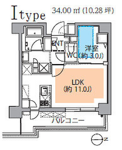 レスピール蓮根 606｜東京都板橋区坂下2丁目(賃貸マンション1LDK・6階・30.49㎡)の写真 その2