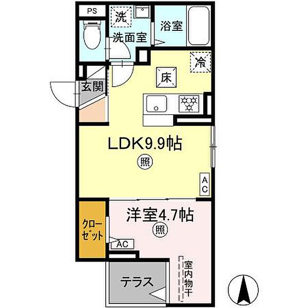 ルリアン千住緑町 105｜東京都足立区千住緑町3丁目(賃貸アパート1LDK・1階・34.24㎡)の写真 その1