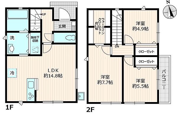 舎人戸建 G｜東京都足立区舎人2丁目(賃貸一戸建3LDK・1階・83.88㎡)の写真 その2