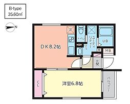 JR高崎線 尾久駅 徒歩5分の賃貸マンション 1階1DKの間取り