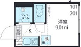 ｃｈｉａｒｏ千川 201 ｜ 東京都板橋区大谷口1丁目37-12（賃貸アパート1R・2階・13.32㎡） その2