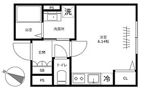 東京都荒川区西日暮里6丁目（賃貸マンション1R・5階・18.87㎡） その2