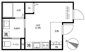 東京都荒川区西日暮里6丁目（賃貸マンション1R・3階・18.95㎡） その2