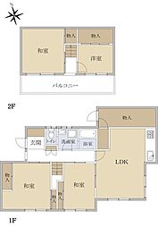 東久留米市滝山戸建 4LDKの間取り