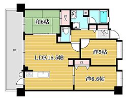 アンピール原壱番館 3LDKの間取図画像