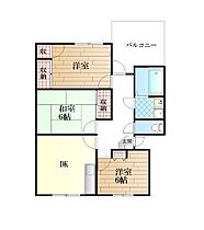 ギャラック国府III 201 ｜ 徳島県徳島市国府町和田字表6（賃貸マンション3DK・2階・56.93㎡） その2