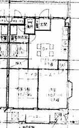 ラ・フィオーレ 2DKの間取図画像