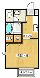 ディアス青葉 1Kの間取図画像