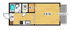 エクセレントミカサ ワンルームの間取図画像