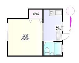 都営大江戸線 中井駅 徒歩2分の賃貸アパート 1階1Kの間取り