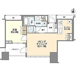 東京メトロ副都心線 渋谷駅 徒歩2分の賃貸マンション 10階1LDKの間取り