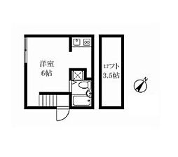 BREEZE早稲田 ワンルームの間取図画像