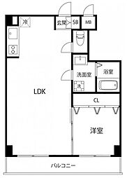 DeLCCS山吹神楽坂 1LDKの間取図画像