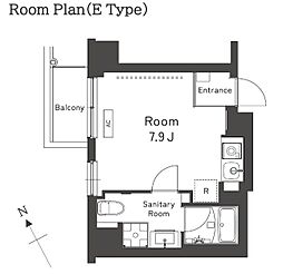 レキシントン・スクエア曙橋 1Kの間取図画像
