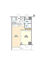 パティオ西早稲田 1DKの間取図画像