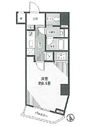 レガリアタワーレジデンス 1Kの間取図画像