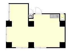 フラットワセダ ワンルームの間取図画像