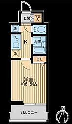 HF早稲田レジデンス 1Kの間取図画像