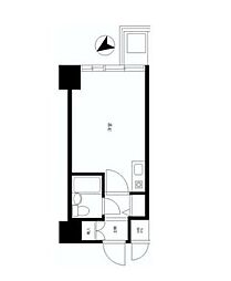 藤和シティコープ早稲田 ワンルームの間取図画像