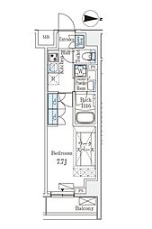 ARKMARK新宿西落合 1Kの間取図画像