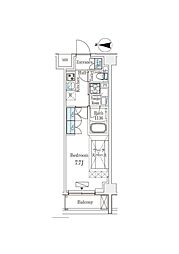 ARKMARK新宿西落合 1Kの間取図画像