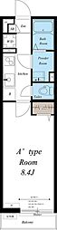 リブリ・ヴァネッサ 1Kの間取図画像