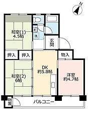 物件の間取り