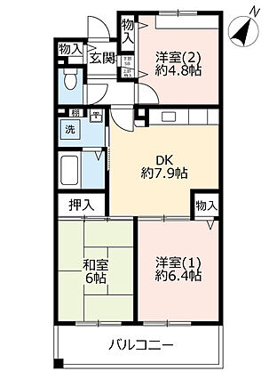 ＵＲ都市機構アルビス五月丘団地１１７号棟_間取り_0