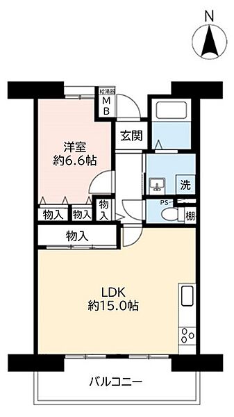 UR香里ヶ丘みずき街 ｜大阪府枚方市香里ケ丘2丁目(賃貸マンション1LDK・3階・54.73㎡)の写真 その2