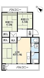 間取図画像 2LDK
