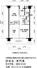 物件の間取り