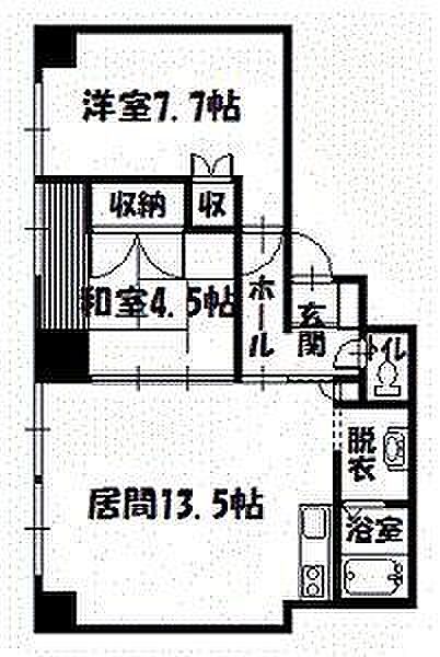 エンドレス17A棟 607｜北海道旭川市一条通7丁目(賃貸マンション2LDK・6階・57.86㎡)の写真 その2