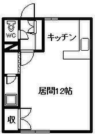 フォーブル神楽 201｜北海道旭川市神楽五条11丁目(賃貸アパート1R・1階・27.00㎡)の写真 その2