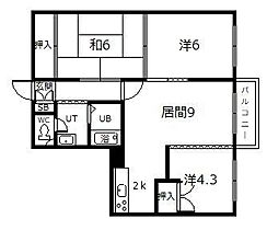 パークスクエア 402 ｜ 北海道旭川市一条通25丁目（賃貸マンション3LDK・4階・59.40㎡） その2