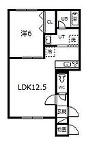 Sunrise(サンライズ) 103 ｜ 北海道旭川市曙二条8丁目（賃貸アパート1LDK・1階・42.30㎡） その2