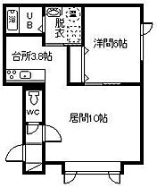 コーポハピネスV 202 ｜ 北海道旭川市宮下通20丁目（賃貸アパート1LDK・2階・41.85㎡） その2