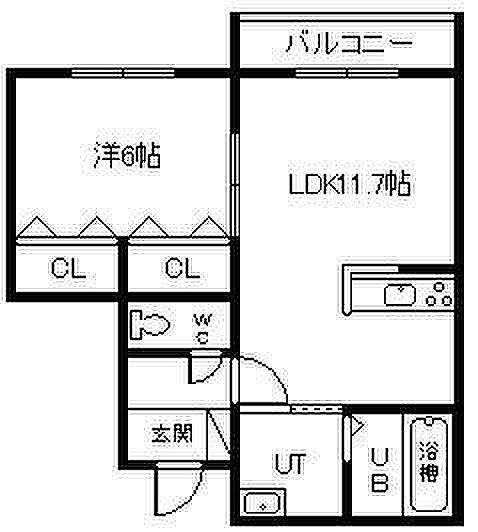 Premiere 1st 204｜北海道旭川市四条通14丁目(賃貸マンション1LDK・2階・42.50㎡)の写真 その2