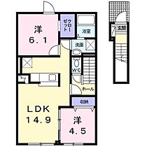 メゾン・ラフィネI 203 ｜ 北海道滝川市東町7丁目（賃貸アパート2LDK・2階・60.13㎡） その2