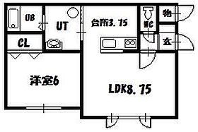 la grace 101 ｜ 北海道旭川市六条西2丁目（賃貸アパート1LDK・1階・42.12㎡） その2