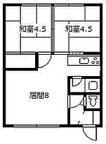 コーポ第2YM 3 ｜ 北海道旭川市八条通10丁目（賃貸アパート2LDK・1階・34.05㎡） その2