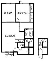 プラウドセカンド 203 ｜ 北海道旭川市神楽三条12丁目（賃貸アパート2LDK・2階・61.16㎡） その2