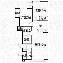 カーサルシア新町A 105 ｜ 北海道滝川市新町1丁目（賃貸アパート2LDK・1階・65.00㎡） その2