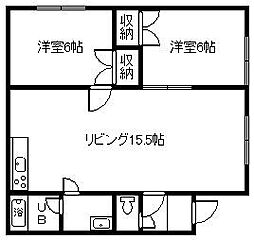 間取図画像 2LDK