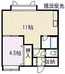 LArc-en-ciel 1LDKの間取図画像