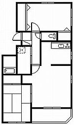 ガーデンハウス 2LDKの間取図画像