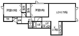 NKカムイ 2LDKの間取図画像