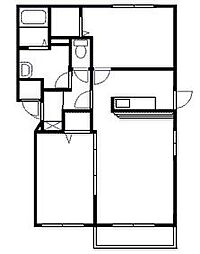 ラフィナート・2 2LDKの間取図画像