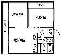 エステート宮下26C 2LDKの間取図画像