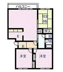 CaSadelrio 3LDKの間取図画像