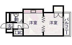 エンドレス519 1DKの間取図画像